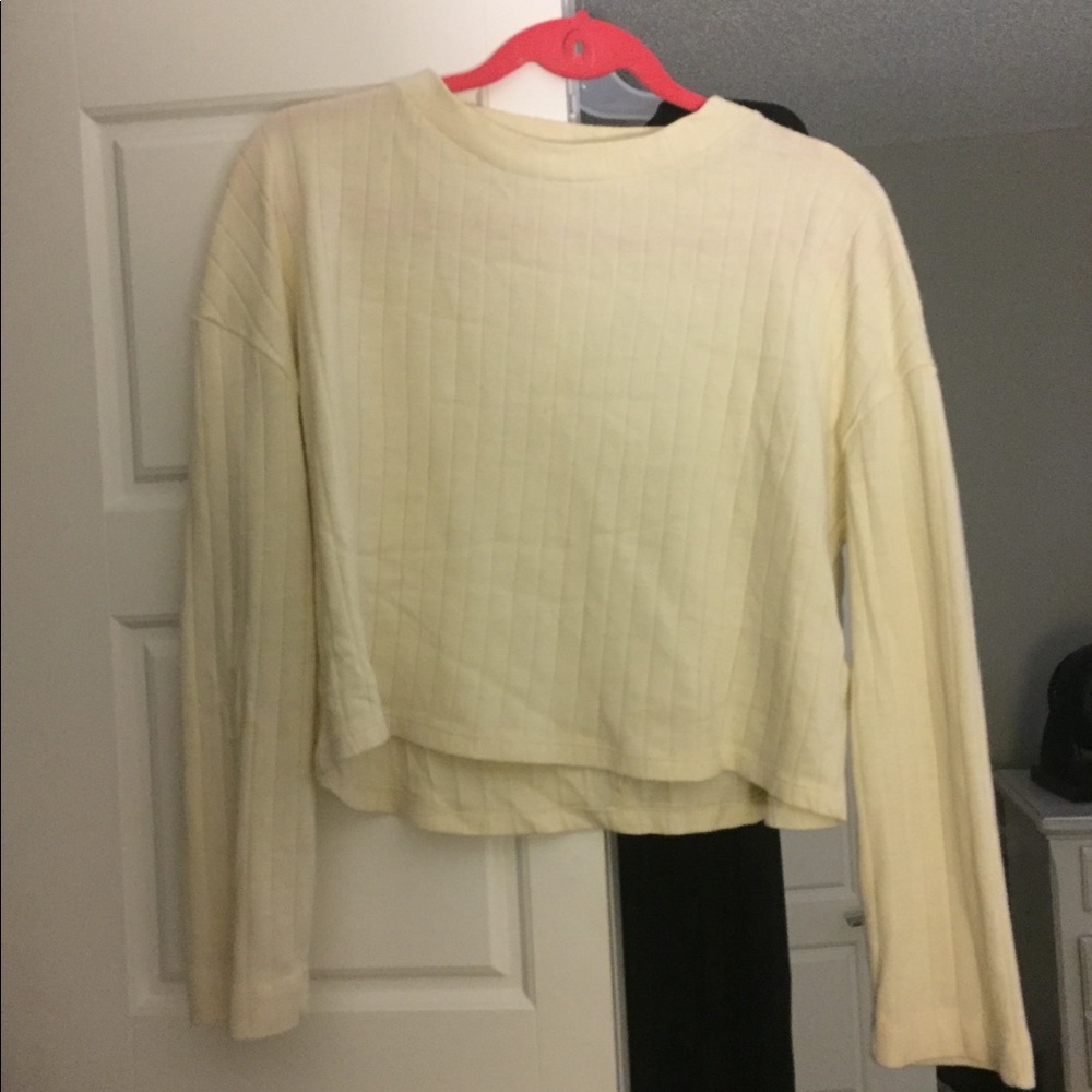 Omg sleeve crop sweater size S